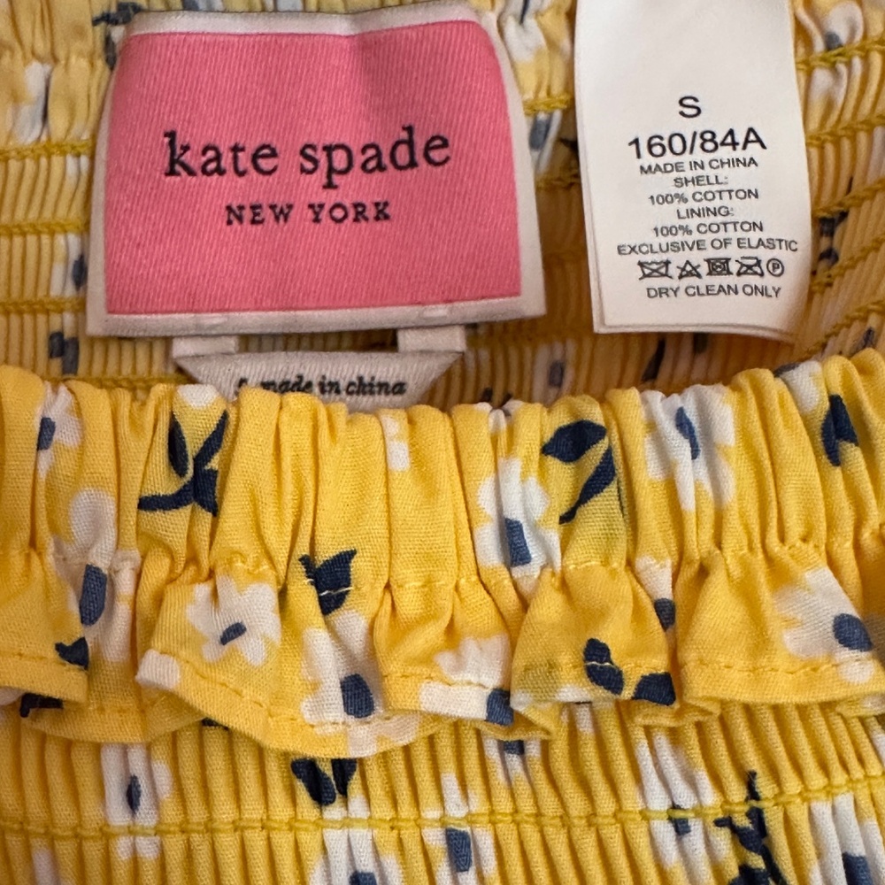Kate Spade Flutter Sleeve Tiered Midi Sundress Size Small - Picture 7 of 8